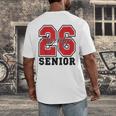 Senior 2026 Class Of 2026 School Graduation 2026 Merch Men's Back Print T-Shirt