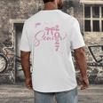 Senior 2027 Class Of 2027 Coquette Pink Bow Graduation 2027 Premium Tri-Blend Men's Back Print T-Shirt