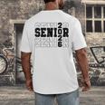 Senior Class Of 2026 Varsity Text Graduation Men's Back Print T-Shirt
