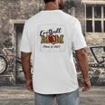Senior Football Mom Class Of 2025 Graduation Graduate Men's Back Print T-Shirt