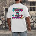 Senior Year 2022 Class Of 2022 Graduation Tie Dye Groovy Men's Back Print T-Shirt