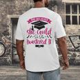 She Believed She Could So She Mastered It Graduation Men's Back Print T-Shirt