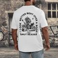 Smut Reader Skeleton Book Lover Dark Humor Art Premium Tri-Blend Men's Back Print T-Shirt