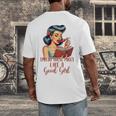 Smutty Spicy Book Reader Spread Those Pages Like A Good Girl Men's Back Print T-Shirt