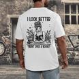 Smutty Spicy Book Smut Reader I Look Better Bent Over A Book Men's Back Print T-Shirt