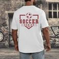 Soccer Senior Night Soccer Senior 2025 Graduation 33 Men's Back Print T-Shirt