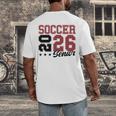 Soccer Senior Night Soccer Senior 2026 Graduation 71 Men's Back Print T-Shirt