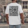 I Survived Home School Class Of 2018 Graduation Men's Back Print T-Shirt
