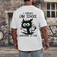 I Survived Law School Graduation 2025 2026 Men's Back Print T-Shirt