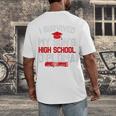 I Survived My Son's High School Diploma Graduation Premium Men's Back Print T-Shirt