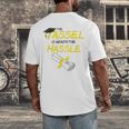 Tassel Worth The Hassle 2018 Graduation Quote Ylw Men's Back Print T-Shirt