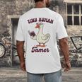 Teacher Silly Goose Reading Book Teaching Tiny Human Tamer Men's Back Print T-Shirt