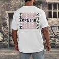 Track Senior Night Track Senior 2025 Graduation 60 Men's Back Print T-Shirt