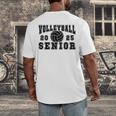 Volleyball Senior Night Volleyball Senior 2025 Graduation 28 Men's Back Print T-Shirt