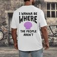 I Wanna Be Where The People Aren't Introvert Men's Back Print T-Shirt