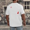 Warning Social Battery Is Low Introvert Shirt Men's Back Print T-Shirt