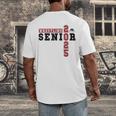 Wrestling Senior Night Wrestling Senior 2025 Graduation 70 Men's Back Print T-Shirt