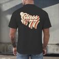 1977 Class Reunion Retro Class Of 77 High School Graduation Men's Back Print T-Shirt