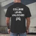 2019 High School Graduation College Level Unlocked Tee Men's Back Print T-Shirt