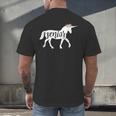 2019 Senior Unicorn Shirt Graduation High School College Men's Back Print T-Shirt