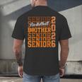2026 Basketball Senior Brother Graduation Matching Family Men's Back Print T-Shirt