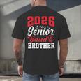 2026 Senior Band Brother Class Of 2026 Parent Graduation Men's Back Print T-Shirt