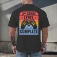 2nd Grade Level Complete Graduation Student Video Gamer Men's Back Print T-Shirt