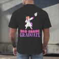 3rd Grade Graduation Unicorn End Of Year Third Men's Back Print T-Shirt