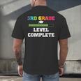3rd Grade Level Complete Third Grade Graduation Men's Back Print T-Shirt