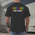 4th Grade Here I Come Kids 3rd Grade Graduation Men's Back Print T-Shirt