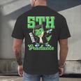 5th Grade Graduate Dinosaur Dab Graduation School Men's Back Print T-Shirt