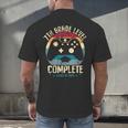 7th Grade Level Complete Gamer Class Of 2025 Graduation Boy Men's Back Print T-Shirt