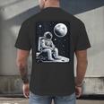 Aesthetic Spaceman Astronaut On The Moon Space Introvert Men's Back Print T-Shirt Aesthetic Spaceman Astronaut On The Moon Space Introvert Men's Back Print T-Shirt