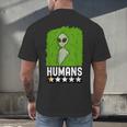 Alien Avoids Humans Sarcastic Introvert Humor Men's Back Print T-Shirt Alien Avoids Humans Sarcastic Introvert Humor Men's Back Print T-Shirt