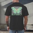 Anti-Social Introvert Butterfly Men's Back Print T-Shirt Anti-Social Introvert Butterfly Men's Back Print T-Shirt