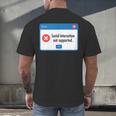 Anti Social Introvert Social Interaction Not Supported Men's Back Print T-Shirt Anti Social Introvert Social Interaction Not Supported Men's Back Print T-Shirt