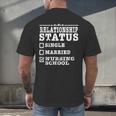 Anti Valentines Day Nursing School Nurse Graduation Shirt Men's Back Print T-Shirt
