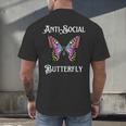 Antisocial Butterfly Aesthetic Introvert For Women Men Men's Back Print T-Shirt Antisocial Butterfly Aesthetic Introvert For Women Men Men's Back Print T-Shirt
