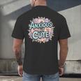 Anxious But Cute Introvert Floral Social Anxiety Men's Back Print T-Shirt Anxious But Cute Introvert Floral Social Anxiety Men's Back Print T-Shirt