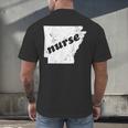 Arkansas Nursing Nurse Graduation Men's Back Print T-Shirt