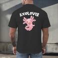 Axolovert Axolotl Humor Salamander Introvert Men's Back Print T-Shirt