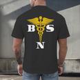 Bachelor Of Science Nursing Graduation Men's Back Print T-Shirt