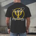 Bachelor Of Science Psychology Graduation Men's Back Print T-Shirt