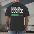 Bachelors Degree Loading College Student Graduation Men's Back Print T-Shirt