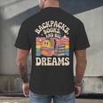 Backpacks Books And Big Dreams Cute Back To School Men's Back Print T-Shirt