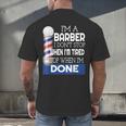 Barber Stylist Barber College Graduation Men's Back Print T-Shirt