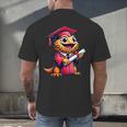 Bearded Dragon Graduation Kindergarten Elementary Girl Boy Men's Back Print T-Shirt