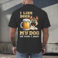 I Like Beer My Dog And Maybe 2 People Introvert Pun Men's Back Print T-Shirt I Like Beer My Dog And Maybe 2 People Introvert Pun Men's Back Print T-Shirt