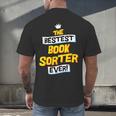 Best Book Sorter Job Occupation Men's Back Print T-Shirt Best Book Sorter Job Occupation Men's Back Print T-Shirt