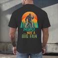 Bigfoot Introvert People Not A Big Fan Retro Sasquatch Men's Back Print T-Shirt Bigfoot Introvert People Not A Big Fan Retro Sasquatch Men's Back Print T-Shirt
